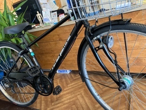 前後タイヤ・チューブ新品！】LEDオートライト 6段変速 27インチ自転車