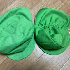 保育園　帽子　緑色