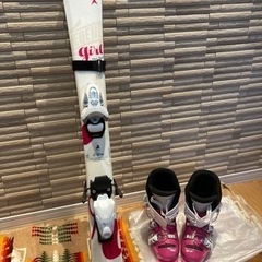 女の子　スキー板92 ブーツ18.5 小学生　LANGEランジ　...