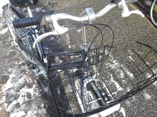 中古自転車２３６３　前後タイヤ新品！　ブリヂストン　ビレッタユーティリティー　VT76T ２７インチ　６段ギヤ　LEDオートライト 中古自転車2363 前後タイヤ新品！ ブリヂストン ビレッタ