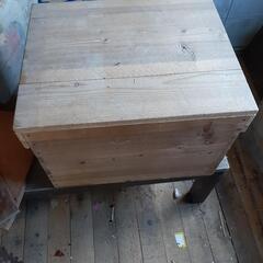 木箱蓋あり　42×51×33cm