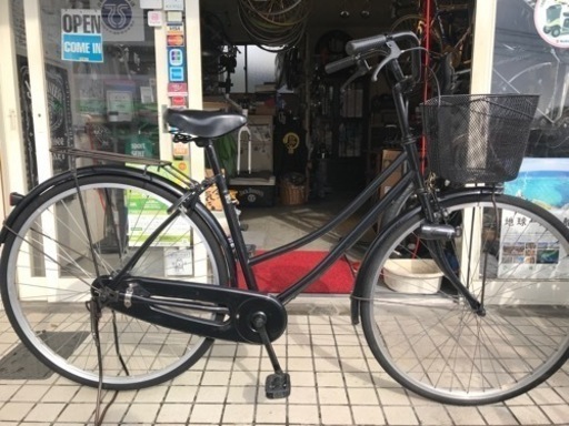 ママチャリ27インチ黒 （自転車 本体 ママチャリ （楽天市場