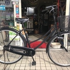 27インチ 黒のママチャリ