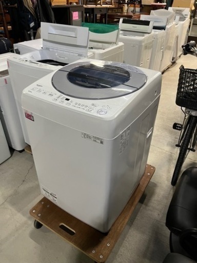 2021年美品!! 激安洗濯機 SHARP ES-GV8E-S 8.0kg