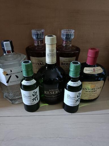 白州★ローヤル スリム★サントリーオールド★スペシャルリザーブ★ROKU（六）SUNTORY 国産ウイスキー  全品7本 送料無料