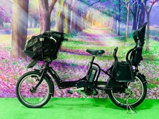 ❷ 4651子供乗せ電動自転車ヤマハ3人乗り新品20インチ良好バッテリー