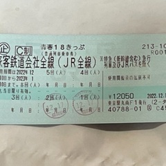 【値下げ！】青春18きっぷ 旅客鉄道全線（JR全線）