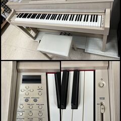 【美品！】YAMAHA/ヤマハ 電子ピアノ Clavinova クラビノーバ 88鍵 CLP-635WA 2018年製 ホワイトアッシュ調 ヘッドホン・イス付【ユーズドユーズ名古屋天白店】J2311