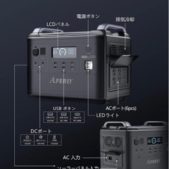 【本日限定底値✨12/30まで赤字価格】ポータブル電源　2000w PSE認証済　大容量　防災　災害　アウトドア