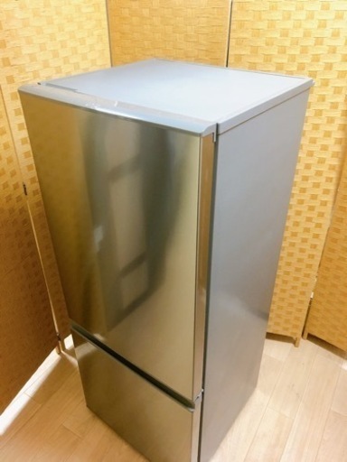 【引取】AQUA アクア 冷凍冷蔵庫 AQR-U18F-(S) 2018年製 2ドア 右開き