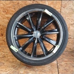 ウェッズレオニス　アルミホイール　タイヤ付き4本セット17×7J +45 PCD100 4H 愛知