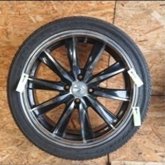 ウェッズレオニス　アルミホイール　タイヤ付き4本セット17×7J +45 PCD100 4H 愛知