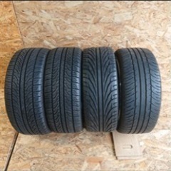 ウェッズレオニス　アルミホイール　タイヤ付き4本セット17×7J +45 PCD100 4H 愛知