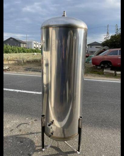 ●ステンレスタンク●460L●DIYで加工しませんか？●貯水曹●BBQ台●焚き火台●燻製器などに！