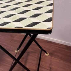 折りたたみサイドテーブル　40×40 高さ60