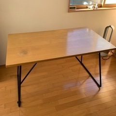 無印良品 折りたたみテーブル・幅１２０ｃｍ・オーク材