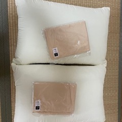 【交渉中】新品枕、カバー2個セット
