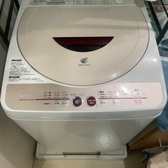 【引き渡し者決定】シャープ　洗濯機　5.5kg(希望あれば洗剤付...