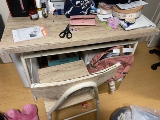 取引限定　テーブル\u0026椅子セット　椅子4 個　110×70