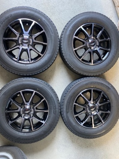エブリィなどチョイ上げ用 スタッドレスタイヤ ホイール4本セット 145/80R13
