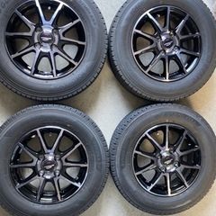 エブリィなどチョイ上げ用 スタッドレスタイヤ ホイール4本セット 145/80R13