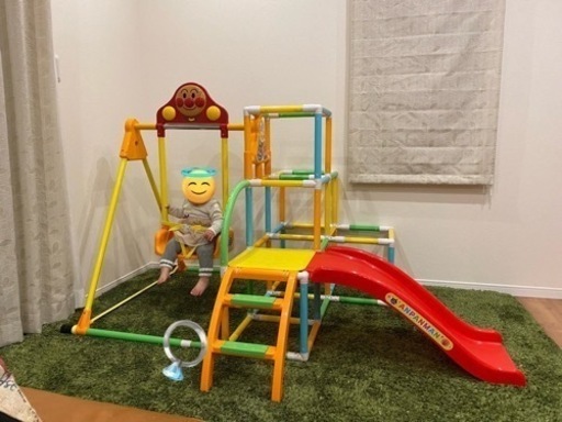 アンパンマン　うちの子天才　カンタン折りたたみブランコパークDX