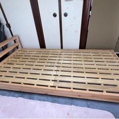 【お取引中】木製シングルベッド