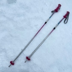スキーのポール、ストック　可変式　90-105cm