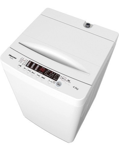 全自動 洗濯機 5.5kg ホワイト 最短10分洗濯 真下排水