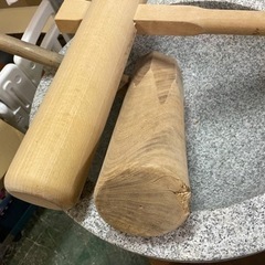 臼と杵　キレイです★石臼と杵2本