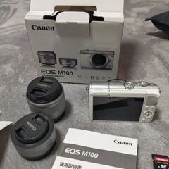 Canon EOS M100 ダブルレンズキット ホワイト　カメラ