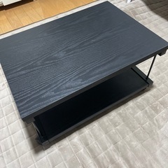 木製テレビ台　黒　(55×39×30cm) 