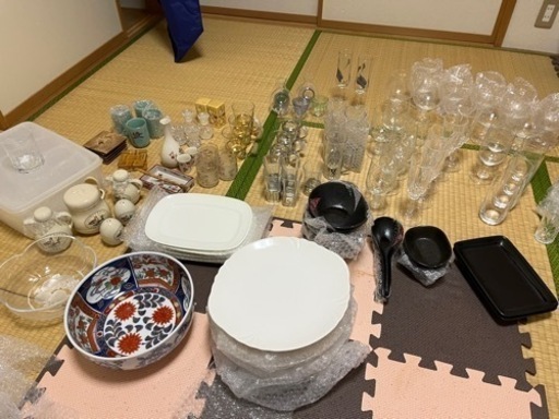 保管品　使用品　グラス食器