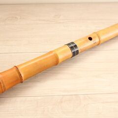 尺八 和楽器 在銘 全長48.5cm (E1388sxwY)