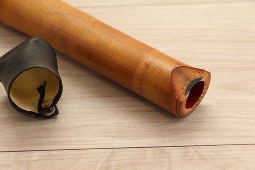 尺八 和楽器 在銘 全長48.5cm (E1388sxwY)