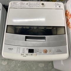 アクア 4.5キロ洗濯機 2018年製 リサイクルショップ宮崎屋住吉店 23.1
