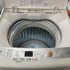 アクア 4.5キロ洗濯機 2018年製 リサイクルショップ宮崎屋住吉店 23.1