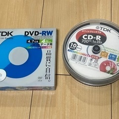TDK、CD-R/DVD-RW 5枚ずつ