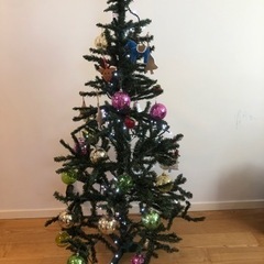 【無償お譲り】クリスマスツリー、LED照明、オーナメント