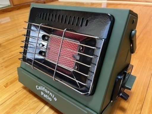 California Patio カセットヒーター【希少ブラック】 足元をおしゃれに！ガスヒーター「カリフォルニアパティオ」の