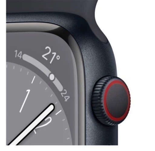 新品 未開封 Apple Watch 8 アップルウォッチ8 45mm ミッドナイトアルミニウムケース ミッドナイトスポーツバンド セルラーモデル MNK43J/A 2022/12/25