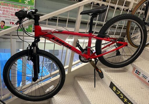 クロスバイク 自転車 TREK PRECALIBER 24インチ ジュニアサイズ 変速あり レッド【ユーズドユーズ名古屋天白店】J2318