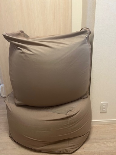 無印ビーズクッション2個 無印良品 体にフィットするソファ ビーズ