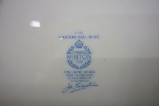 ☆MINTON HADDON HALL パスタボウル 直径21.5cm ブルー 皿 プレート 青