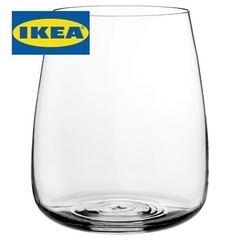 IKEA 花瓶 BERAKNA ベレークナ クリアガラス 高さ18cm