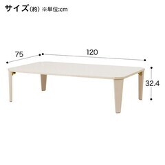 【ネット決済】　折りたたみテーブル(カムオン120 WW)