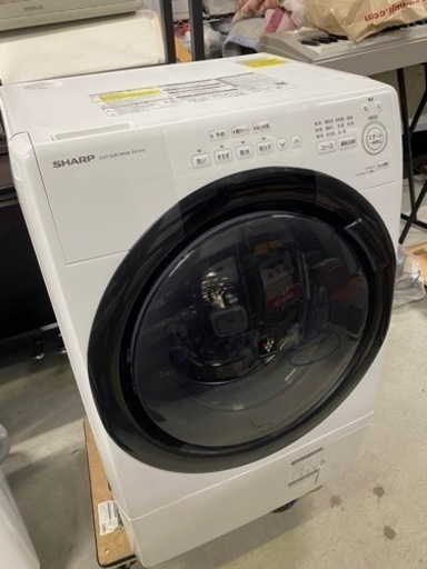 超お薦め品‼️美品‼️メーカー保証あり シャープドラム洗濯乾燥機ES-S7G-WL 7/3.5kg 2022年