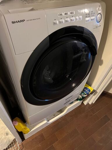 【新品、本物、当店在庫だから安心】 SHARP シャープ ドラム式洗濯乾燥機 プラズマクラスター  ES-S7D-WL 洗濯機