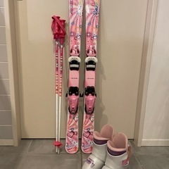 [受付終了]子ども用 スキー4点セット 106cm KAZAMA...