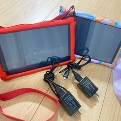 タブレット 2台 充電器＆カバー付き